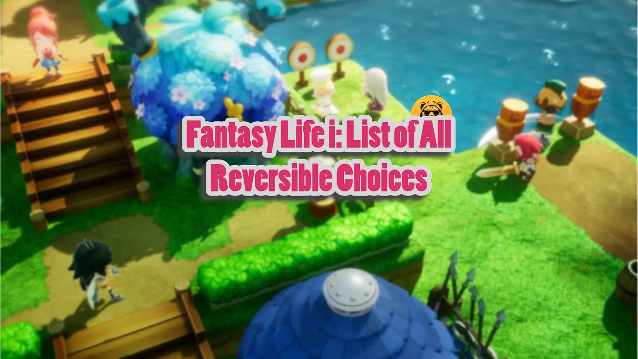 Fantasy Life i List of All Reversible Choices