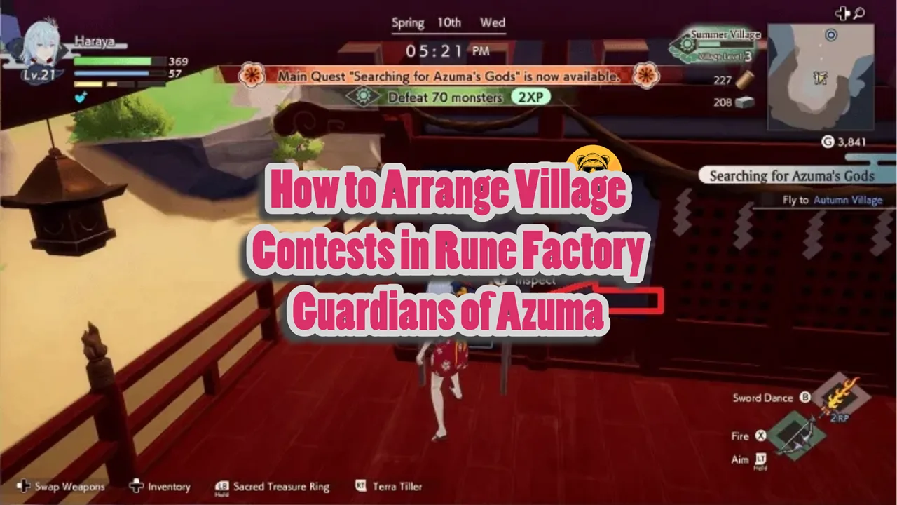 How to Arrange Village Contests in Rune Factory Guardians of Azuma
