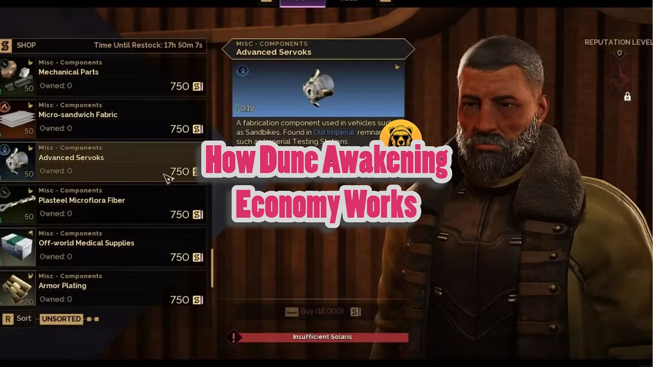 How to Buy, Sell, and Trade Items in Dune Awakening