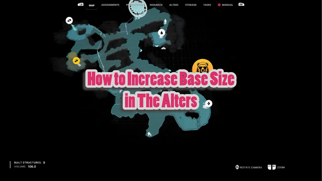 How to Increase Base Size in The Alters