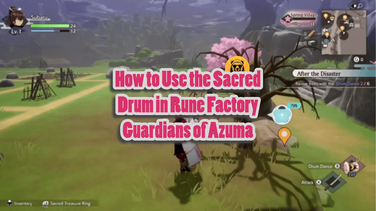 How to Use the Sacred Drum in Rune Factory Guardians of Azuma