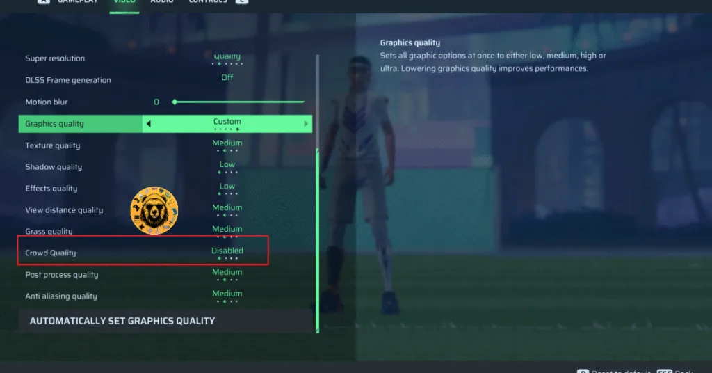 How to disable the "Crowd Quality" setting in Rematch to fix the "An Unreal process has crashed" error on PC?