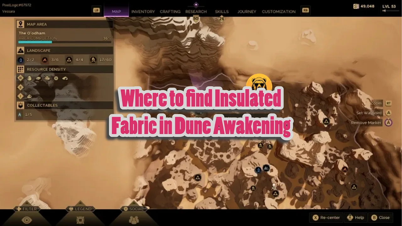 Where to find Insulated Fabric in Dune Awakening