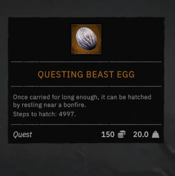 Hatch questing beast egg
