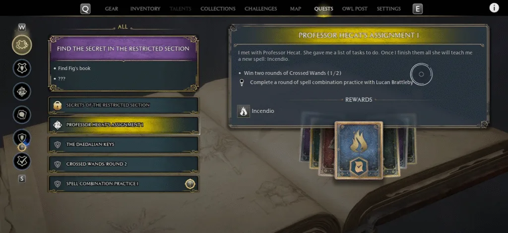 Unlock and Learn Incendio In Hogwarts Legacy