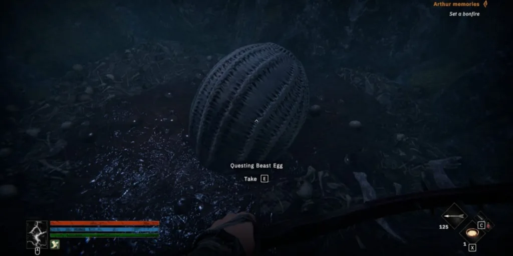 Questing egg location in Tainted Grail