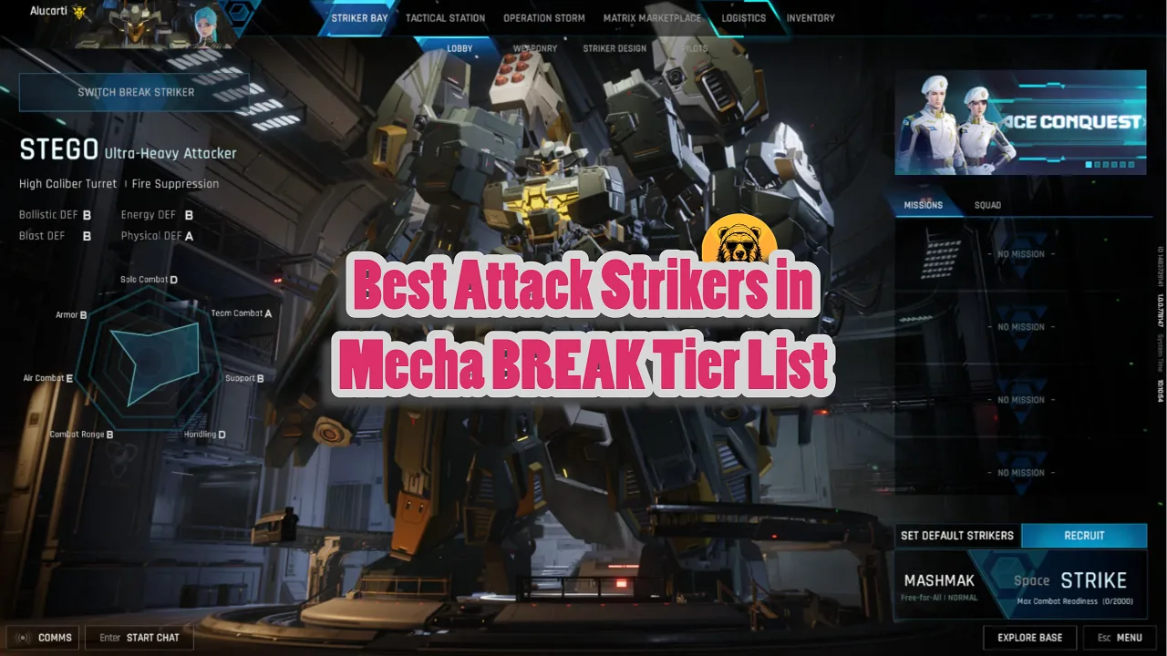 Best Attack Strikers in Mecha BREAK Tier List