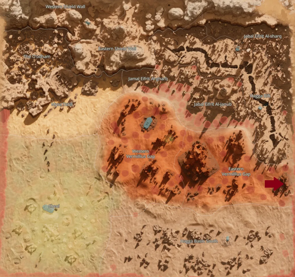 Pseudo-Pulse-Sword schematic location in Dune Awakening