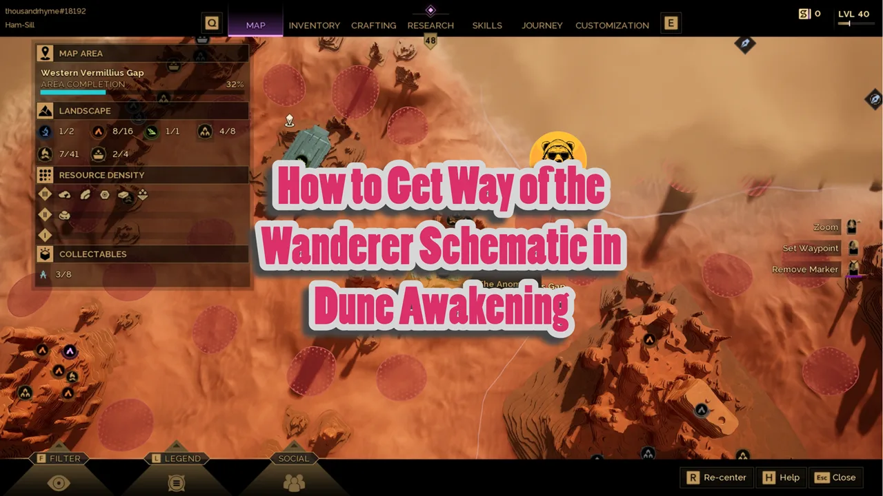 How to Get Way of the Wanderer Schematic in Dune Awakening