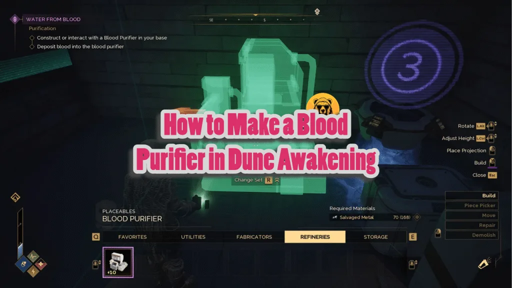 How to Make a Blood Purifier in Dune Awakening