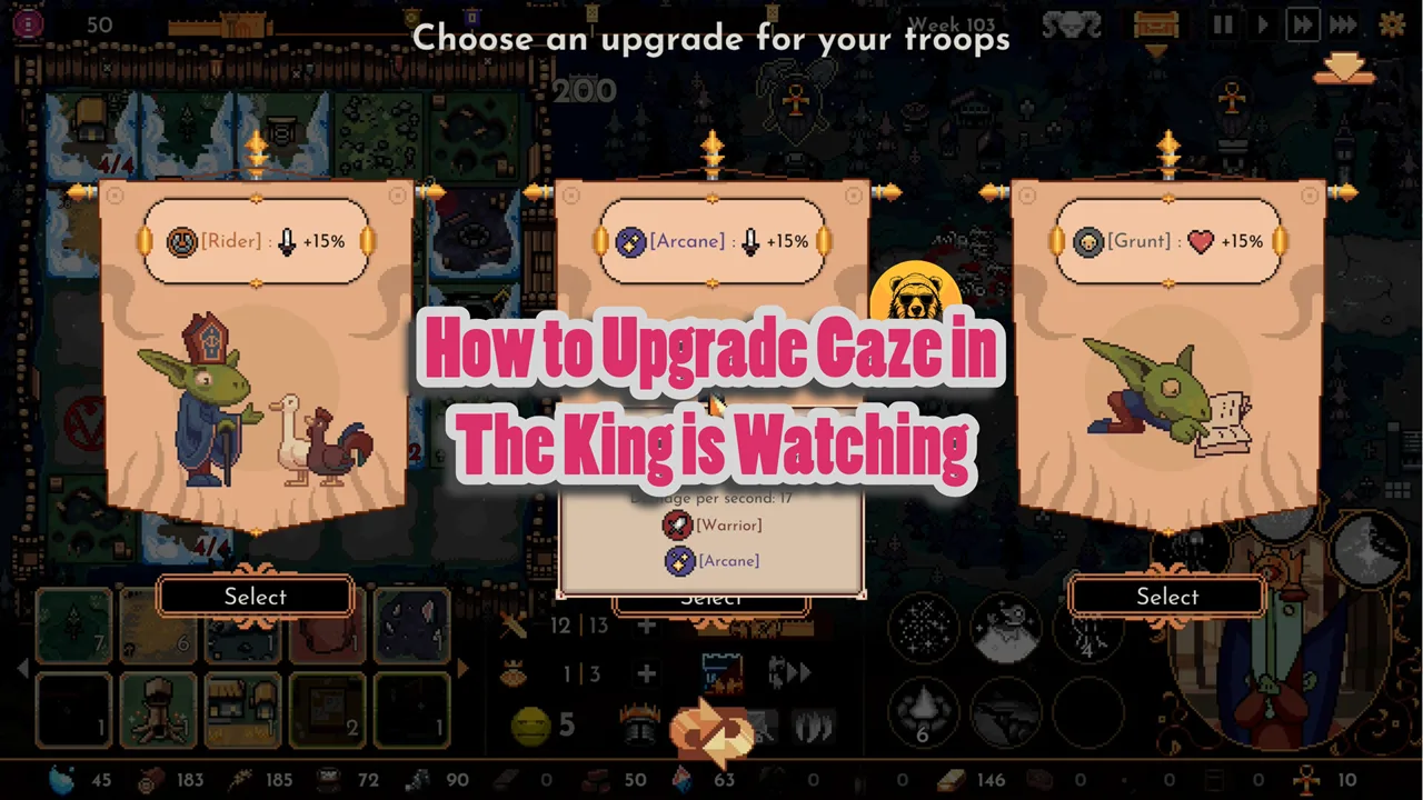 How to Upgrade Gaze in The King is Watching