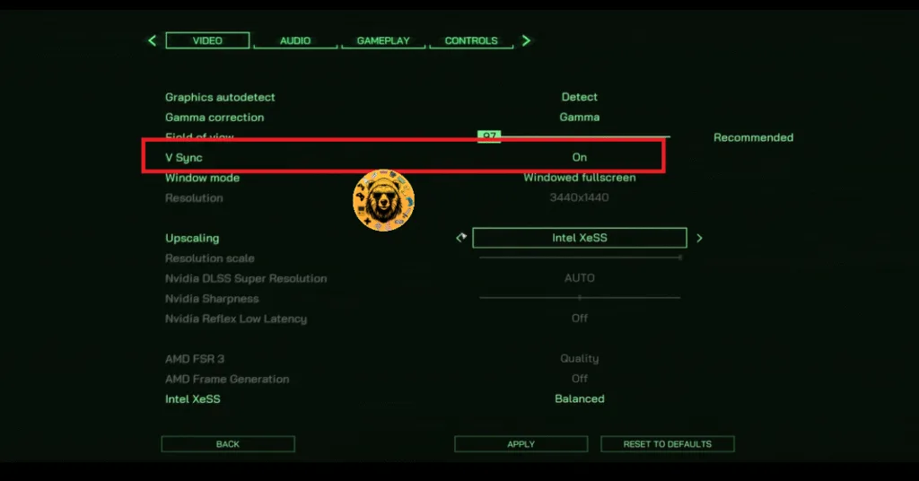 How to turn on V Sync in RoboCop Rogue City to fix the Fatal Error crash on PC?