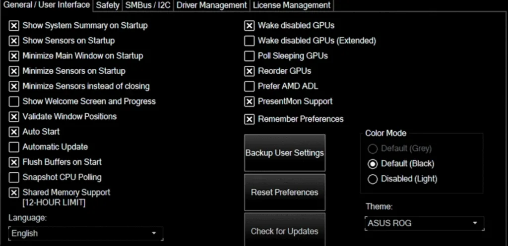 General settings for steam deck overlay