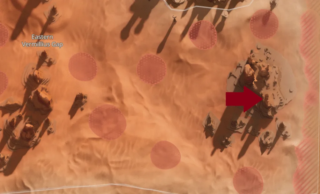 Pseudo-Pulse-Sword schematic location in Dune Awakening