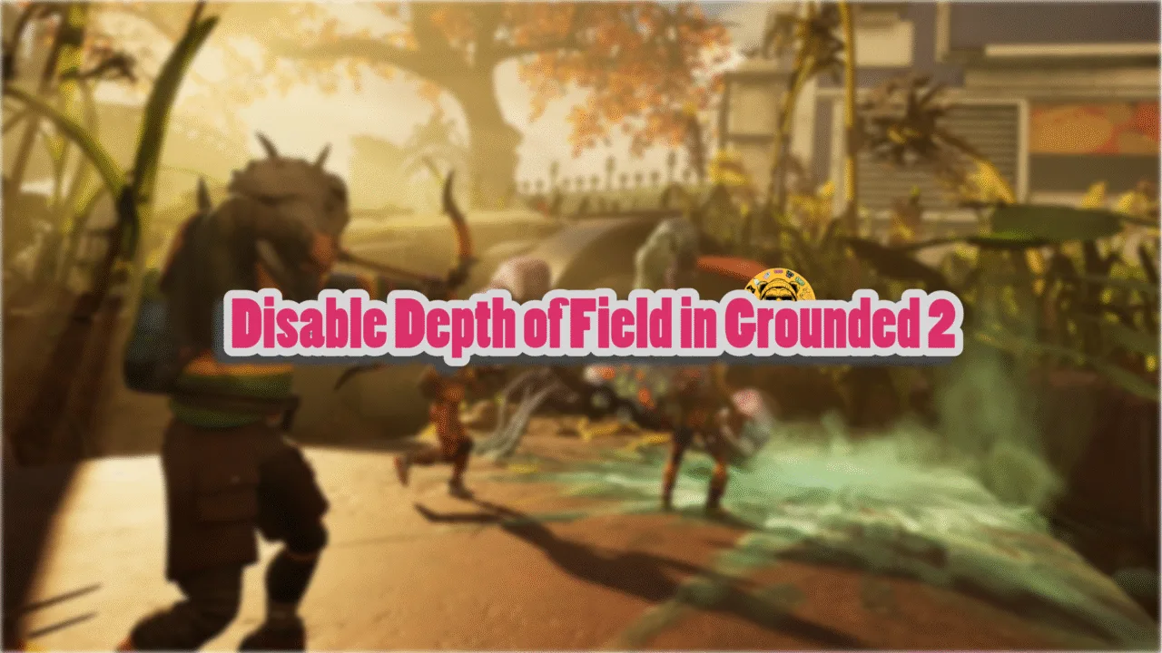 How to turn off the depth of field effect in Grounded 2 on PC?
