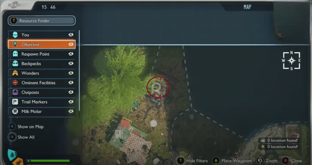 EverChar Coal location in Grounded 2