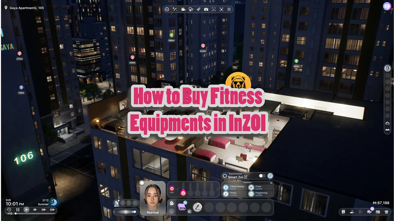 How to Buy Fitness Equipment in inZOI And Best Equipment