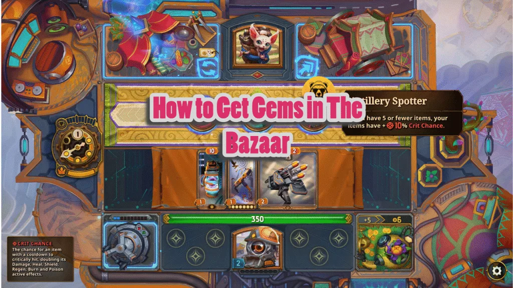 The Bazaar: How to Get and Use Gems