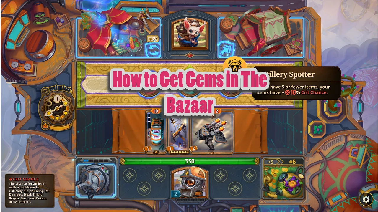 The Bazaar: How to Get and Use Gems