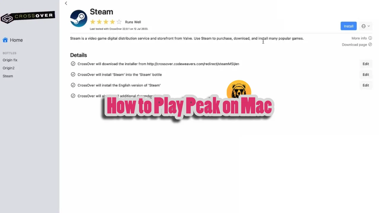 How to Play Peak on Mac