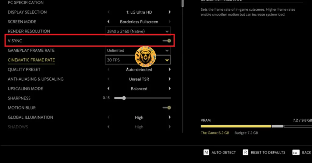 How to enable V-SYNC in Mafia: The Old Country to fix the GPU Crash Dump error on PC?
