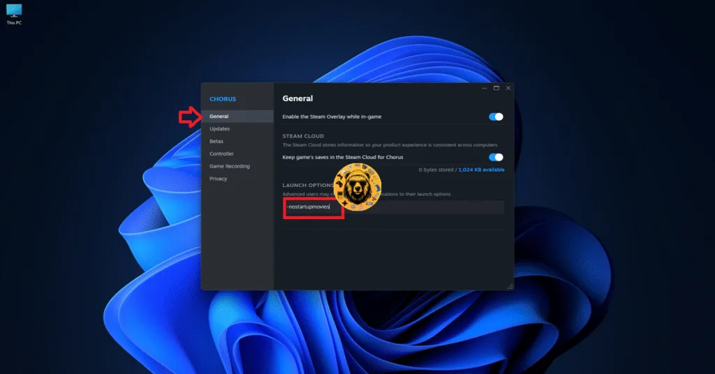 Skip intro videos in GOW Reloaded on PC.