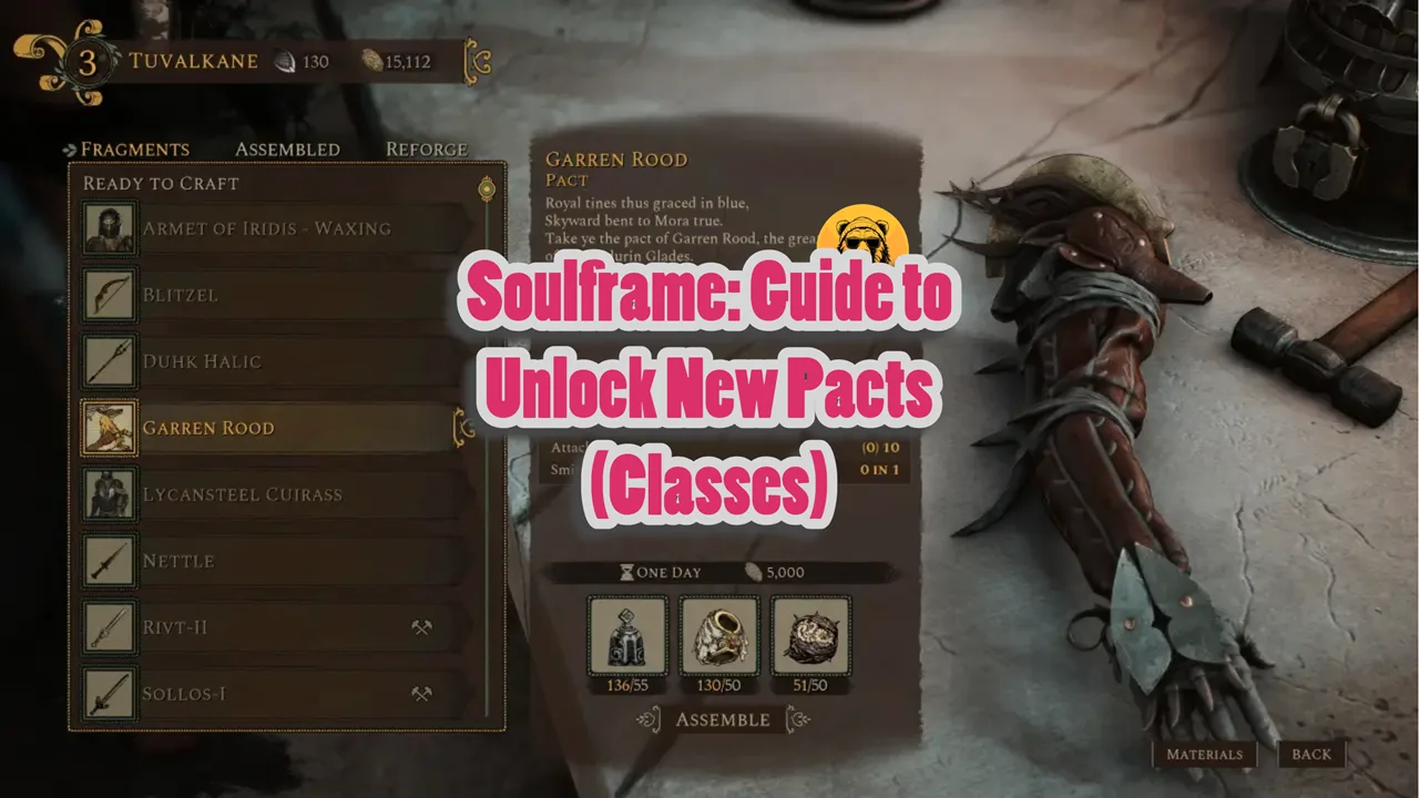 Soulframe Guide to Unlock New Pacts (Classes)
