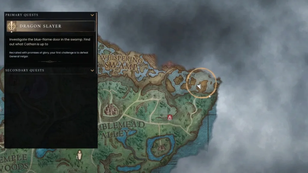 The Whispering Swamp’s Vault location Runescape Dragonwilds