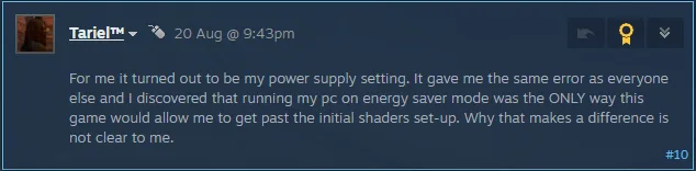 Play InZOI in Power Efficiency Mode to fix the Out of Video Memory crash during shader compilation.