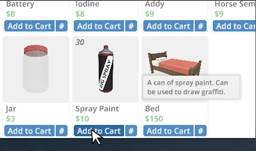 how to get spray pain in Schedule 1