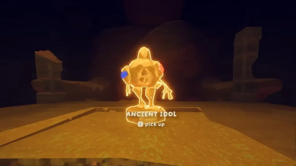 reaching the golden idol room in PEAK