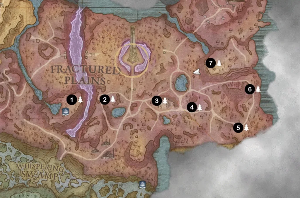 All Heartstrings Tree Locations in RuneScape: Dragonwilds