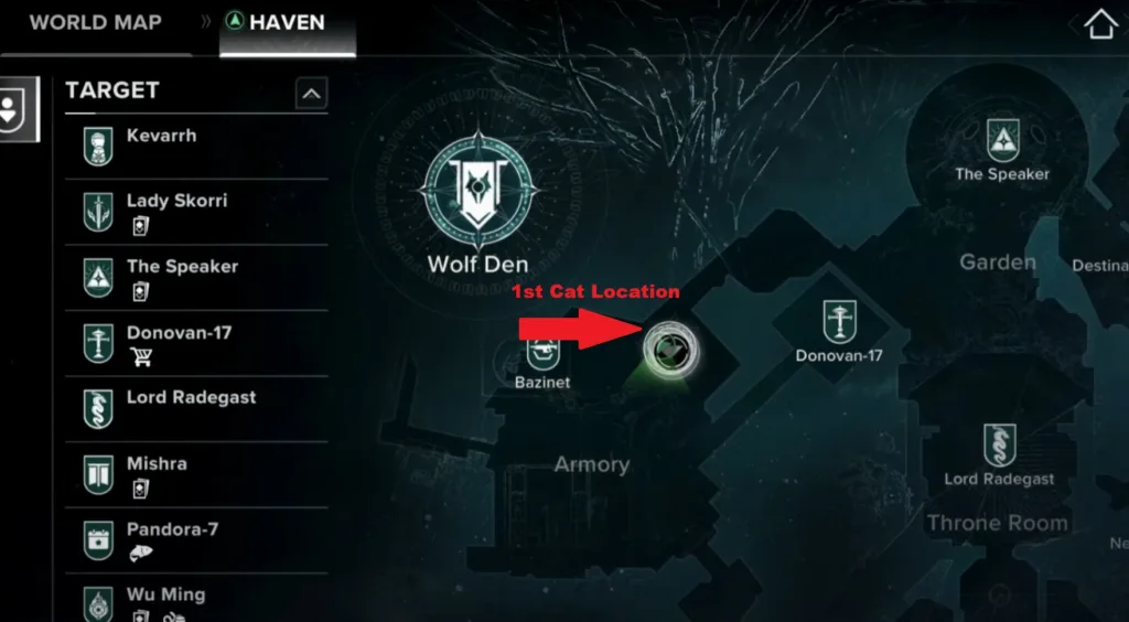 Cat location #1 in Destiny Rising