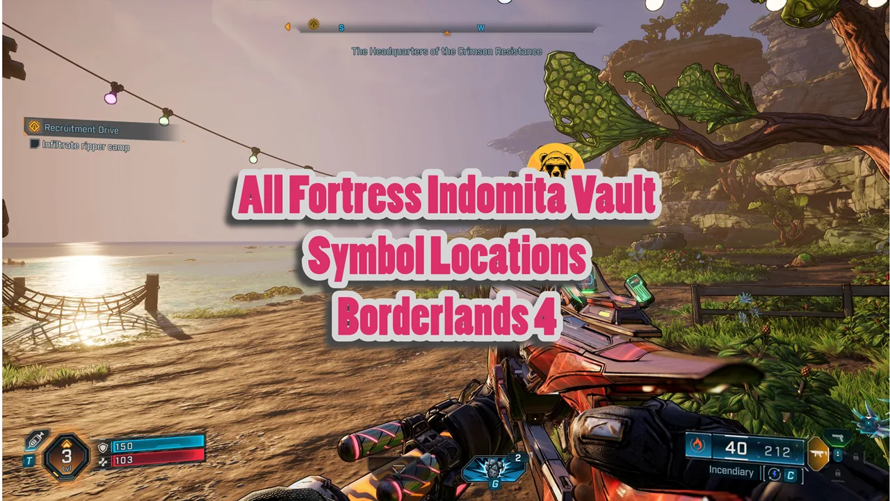 All Fortress Indomita Vault Symbol Locations Borderlands 4