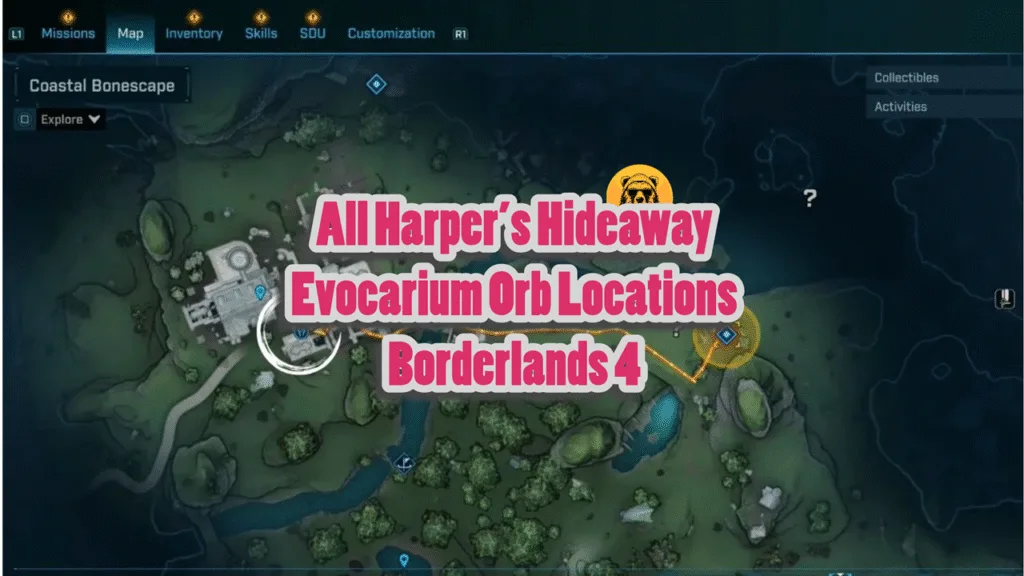 All Harper’s Hideaway Evocarium Orb Locations Borderlands 4