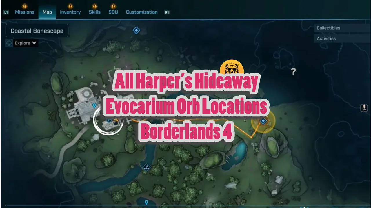 All Harper’s Hideaway Evocarium Orb Locations Borderlands 4