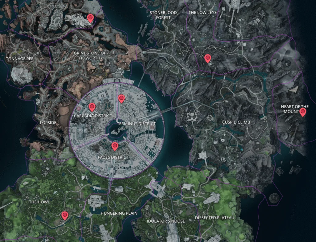 All Respec Machine Locations in Kairos