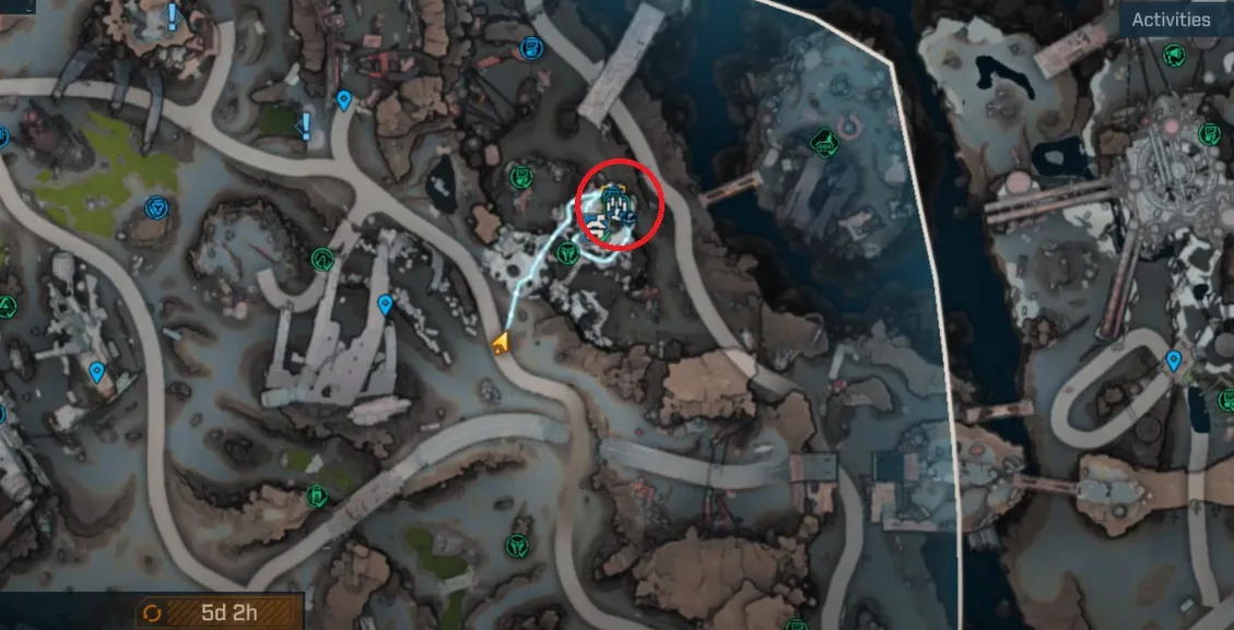 Echo Log Location #3 in Tonnage Peel in BL4