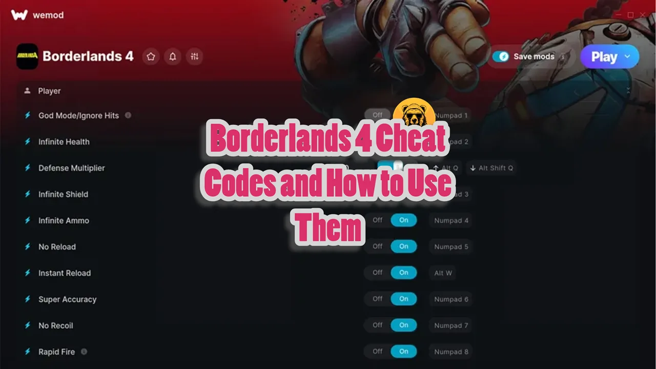 Borderlands 4 Cheat Codes and How to Use Them