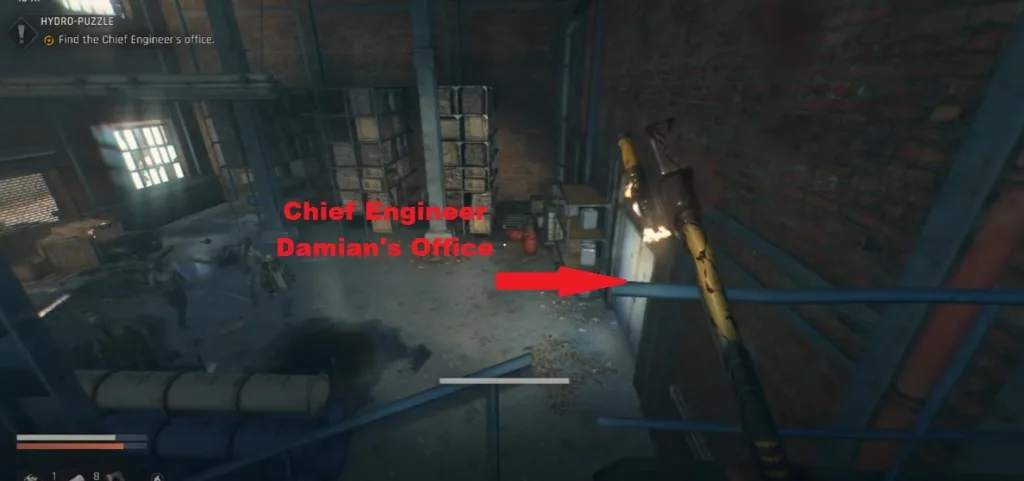 Chief Engineer Damian's Office in dying light the beast