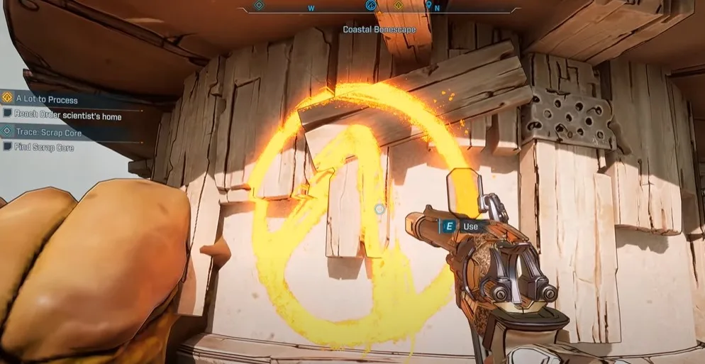 Coastal Bonescape Vault Symbol Location #1 in Borderlands 4