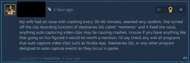 Disable video capture tool to fix gameplay crashes in Dying Light: The Beast.