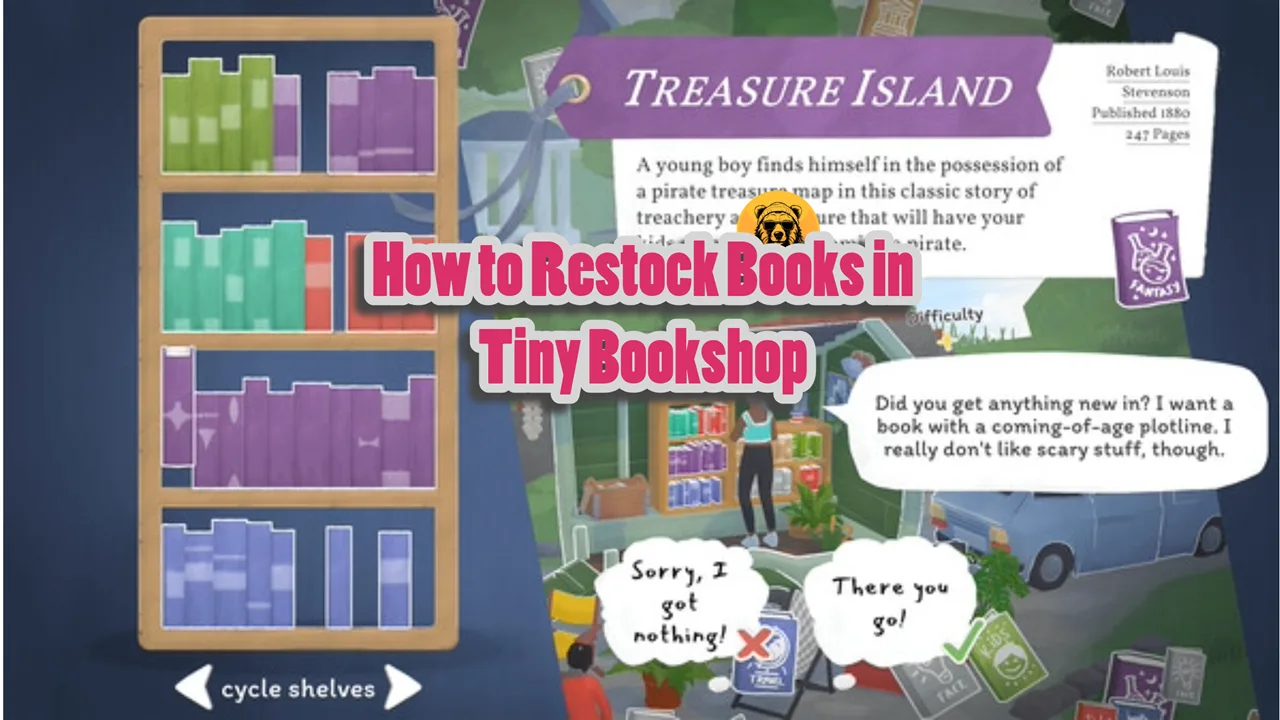 How to Buy and Restock Books in Tiny Bookshop