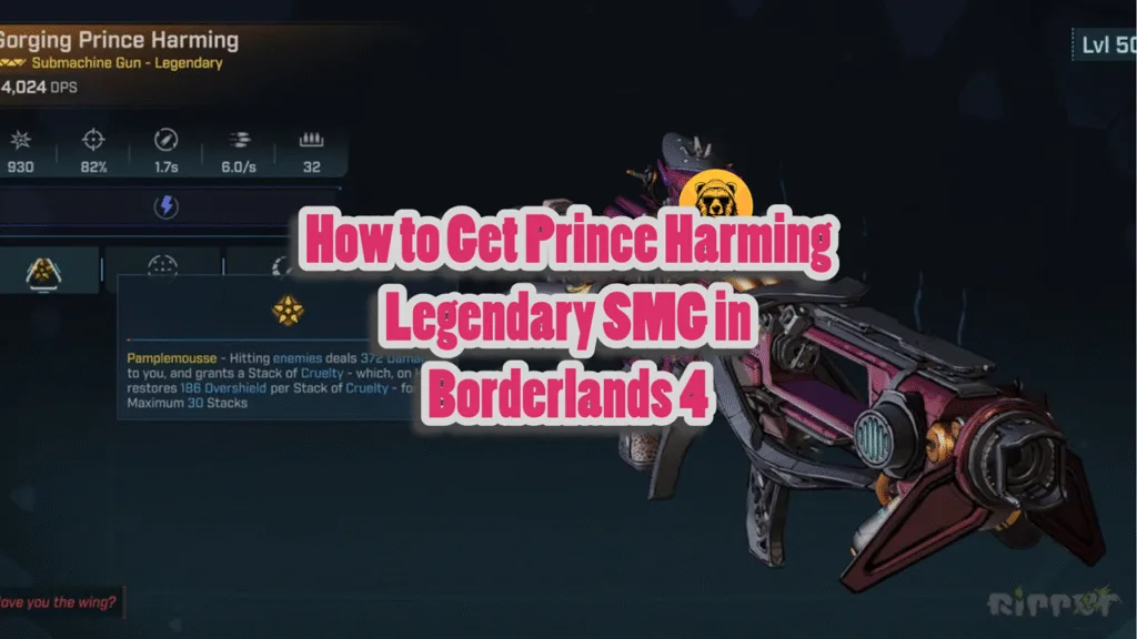 How to Get Prince Harming Legendary SMG in Borderlands 4