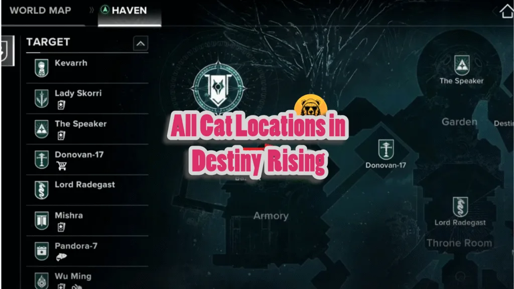 New Light Challenges and All Cat Locations in Destiny Rising