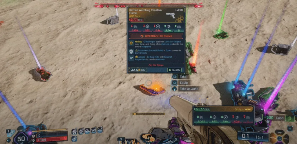 Phantom Flame Legendary Pistol (Level 50)
