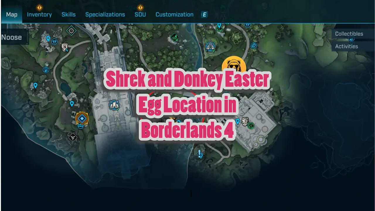 Shrek and Donkey Easter Egg Location in Borderlands 4
