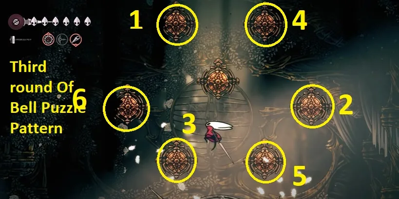 Third round of bell pattern at memorium
