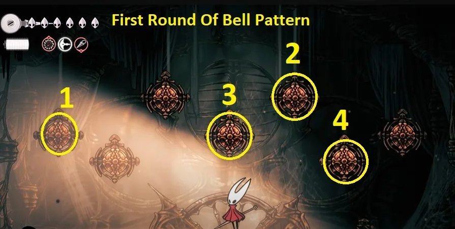 first round of bell pattern in silksong at choral