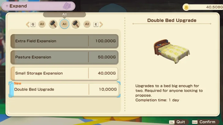 how to unlock and purchase double bed in story of seasons grand bazaar